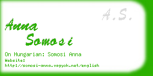 anna somosi business card